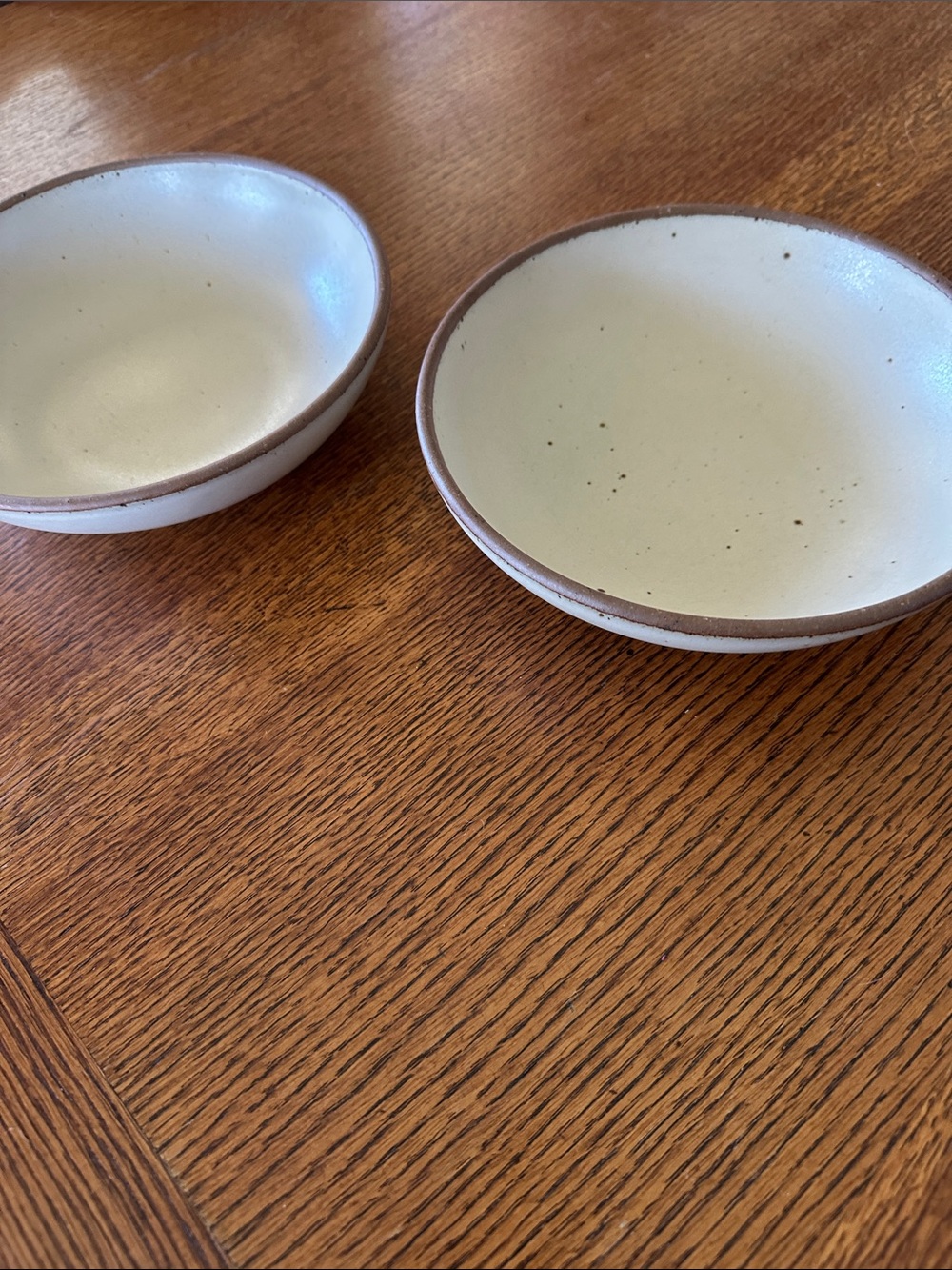 East Fork every day bowl- panna cotta with Brown Rim